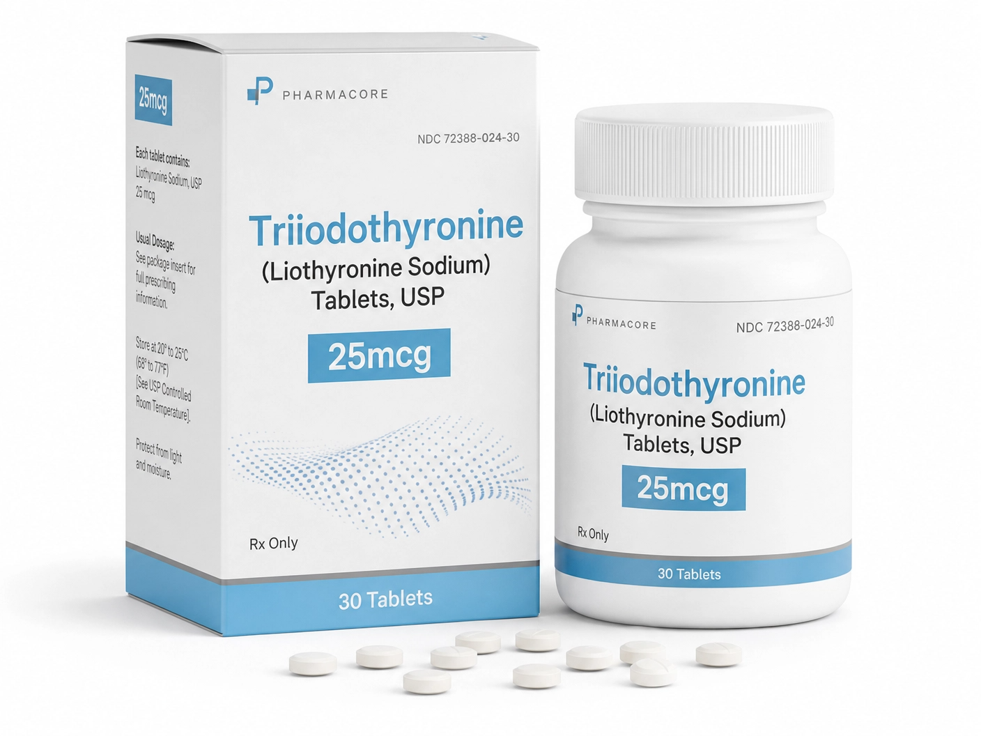 T3, 25 माइक्रोग्राम · 100 टैबलेट, मौखिक टैबलेट — CIT Biotechnology